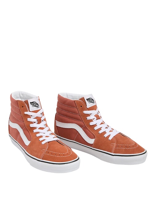 VANS SK8-HI  Leder-Sneakers Farbtheorie Rotbraun - Schuhe Unisex