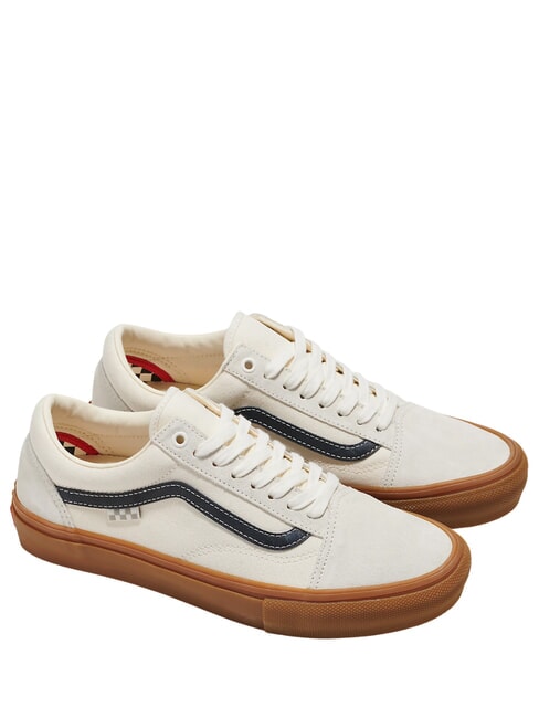 VANS SKATE OLD SKOOL  Leder-Sneakers Marshmallows/Kaugummi - Schuhe Unisex