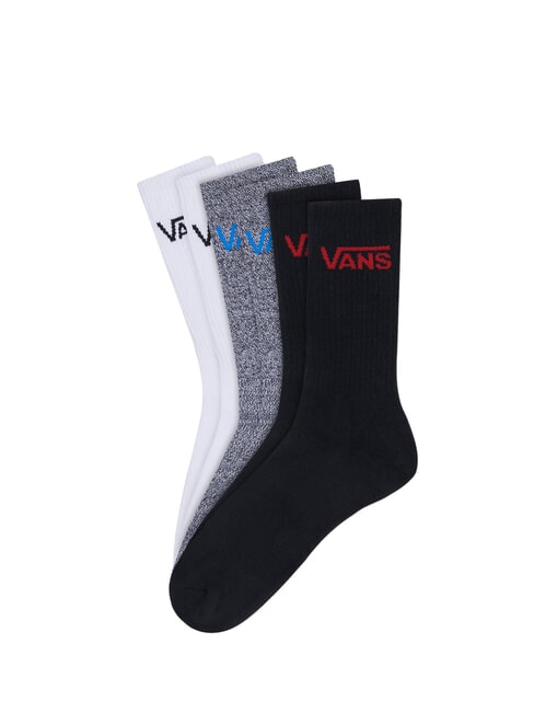 VANS CREW  3 Paar Socken weiß/mehrfarbig - Herrensocken/Herrenstrümpfe