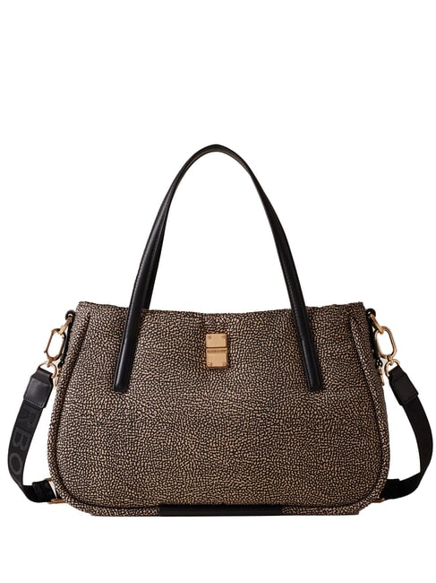 BORBONESE CAHIER  Schulter-Shopper, mit Schultergurt OP / NATUR / SCHWARZ - Damentaschen