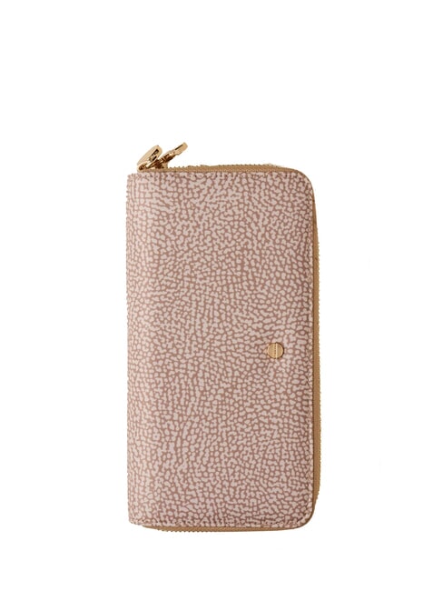 BORBONESE CLASSICA Geldbörse mit Rundum-Reißverschluss Sand - Brieftaschen Damen