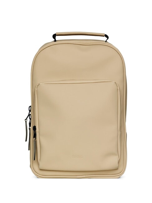 RAINS BOOK DAYPACK  Wasserdichter Rucksack Sand - Rucksäcke für Schule &amp; Freizeit