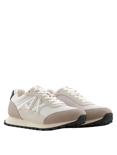 ARMANI EXCHANGE A|X Turnschuhe Plaza Taupe + Off-White - Herrenschuhe