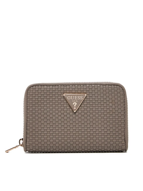 GUESS PHAEDRA Kleine Geldbörse mit Rundum-Reißverschluss dunkles Taupe - Brieftaschen Damen