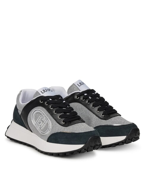 LIUJO LOLO 17 Glitzer-Sneaker Lurex Off-Black - Damenschuhe