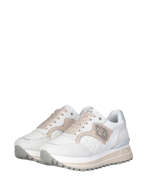 LIUJO MAXI WONDER 73 Sneaker mit floralen Einsätzen cremefarben - Damenschuhe