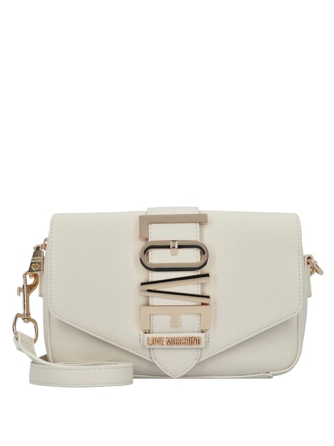 LOVE MOSCHINO VERTICAL LOGO Mini-Umhängetasche Elfenbein - Damentaschen