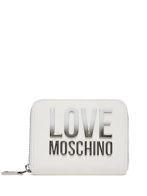 LOVE MOSCHINO ZIP AROUND Geldbörse Weiß - Brieftaschen Damen
