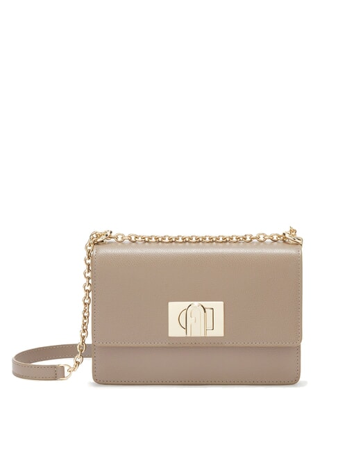 FURLA 1927 Mini-Umhängetasche aus Ares-Leder grauer Stuck - Damentaschen