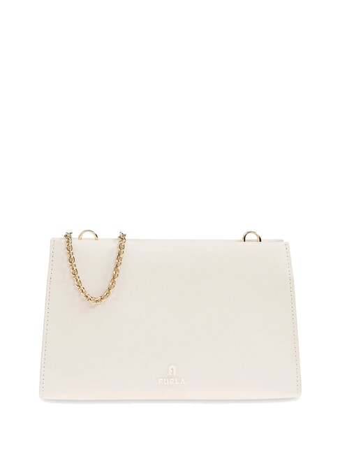 FURLA MYFURLA Clutch aus Leder mit Ketten-Schulterriemen CREME - Damentaschen