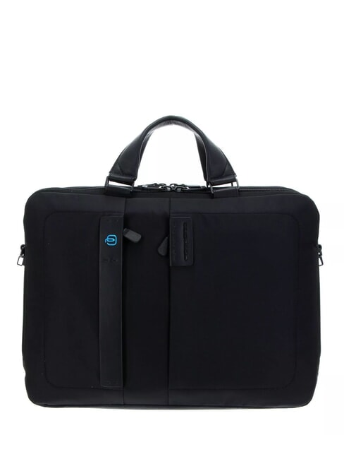 PIQUADRO P16 Aktentasche für PC 15,6 "- iPad 10,5" CHEVRON / SCHWARZ - Arbeitstaschen