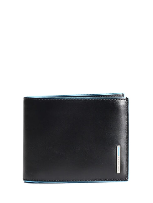 PIQUADRO BLUE SQUARE  Ledergeldbörse mit Klappe Schwarz - Brieftaschen Herren