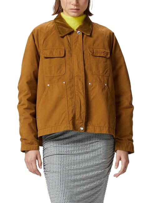 PINKO CANNONE Cabanjacke mit Samtkragen Bronze - Damenjacken