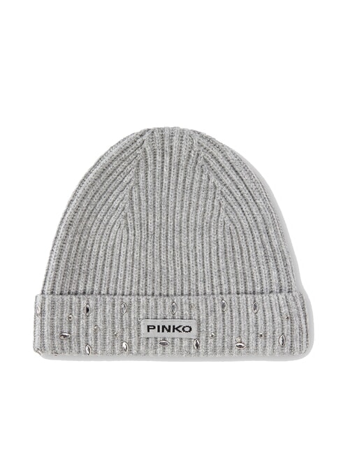 PINKO SERENGETI Beanie-Mütze mit Kristallen silber-metallic - Mützen/Hüte
