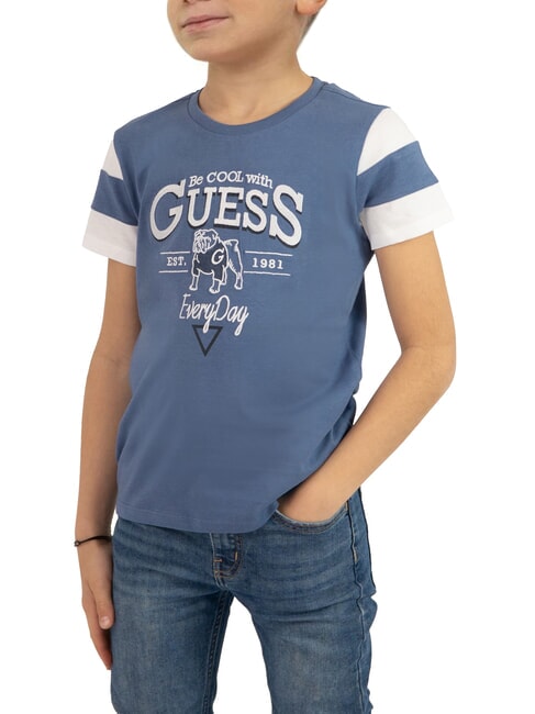 GUESS KIDS Bedrucktes T-Shirt Indigopapier - Kinder-T-Shirt