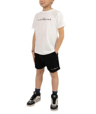 JOHN RICHMOND NORMI Set aus T-Shirt und Bermudashorts wei&szlig; schwarz - Trainingsanz&uuml;ge f&uuml;r Kinder - 1
