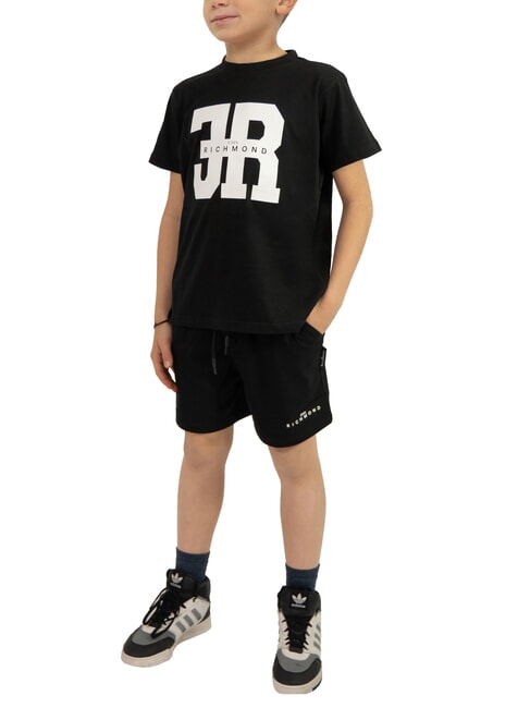 JOHN RICHMOND VADUL Set aus T-Shirt und Bermudashorts Schwarz - Trainingsanzüge für Kinder