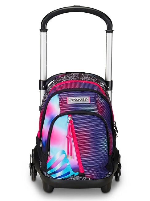 SEVEN FLEX SHADEFULL GIRL Abnehmbarer Trolley-Rucksack, 3 Räder violett - Rucksäcke mit Trolleyfunktion