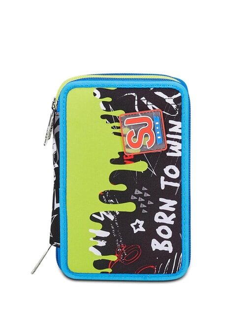 SJGANG BORN TO FUN BOY Federmäppchen komplett mit Schulset Schwarz - Etuis und Zubehör