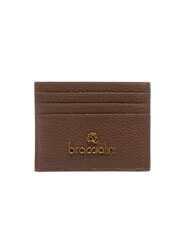 BRACCIALINI BASIC Kartenetui aus Leder mit Metalllogo - Brieftaschen Damen