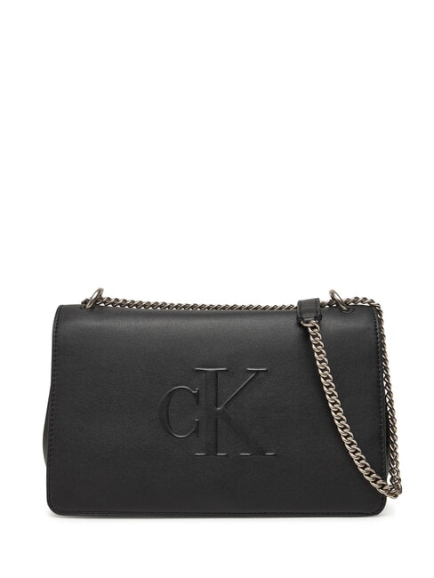 CALVIN KLEIN SCULPTED EW Umhängetasche / Crossbody Bag auf Schwarz - Damentaschen