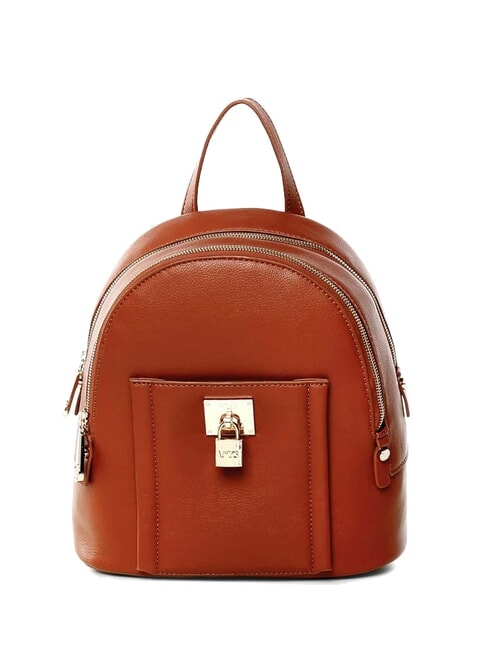 V73 TITANIA Runder Rucksack mit zwei Fächern Leder - Damentaschen