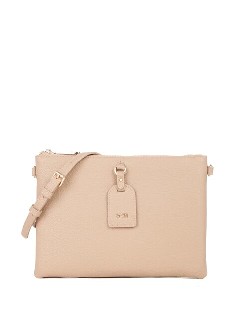 V73 VIVIENNE Flache Clutch mit Schultergurt Beige - Damentaschen