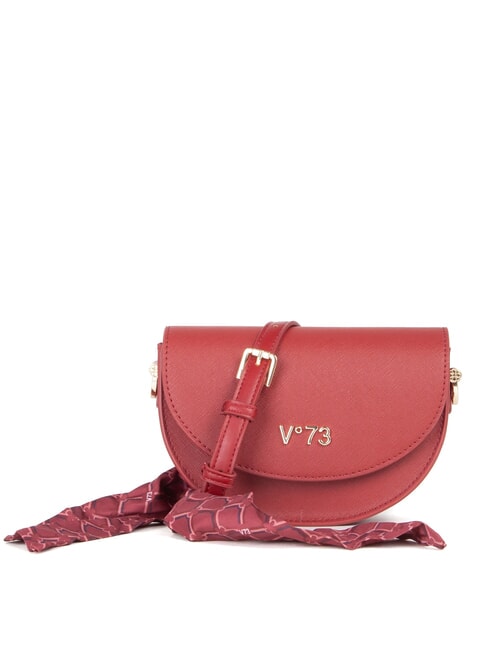 V73 ALICE Tasche mit Klappe und Schal Rubin - Damentaschen