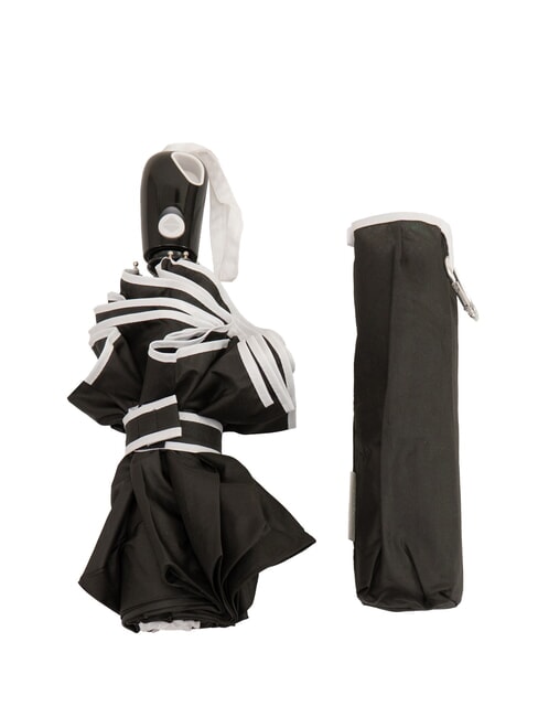 FERRÈ MINI Regenschirm mit automatischem Öffnen/Schließen schwarz / weiß - Regenschirme