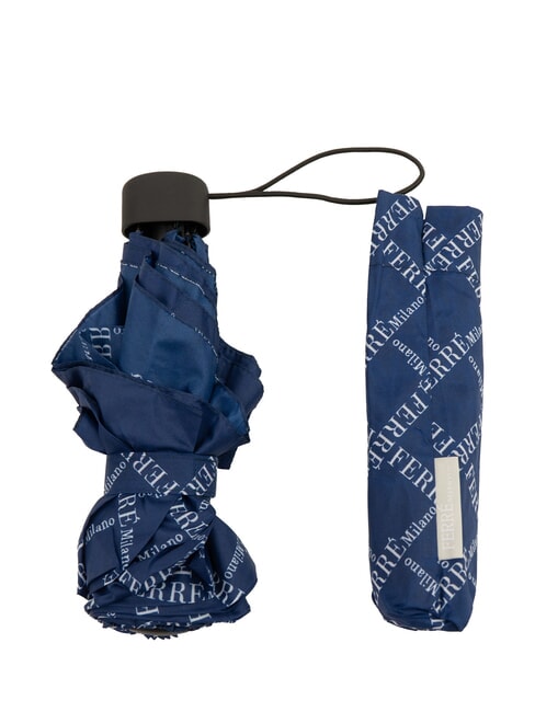 FERRÈ LOGO ALL OVER Manueller Mini-Regenschirm Marine01 - Regenschirme