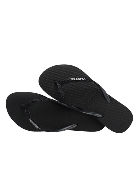 HAVAIANAS SLIM GLITTER II Flip-Flops Schwarz Schwarz - Damenschuhe