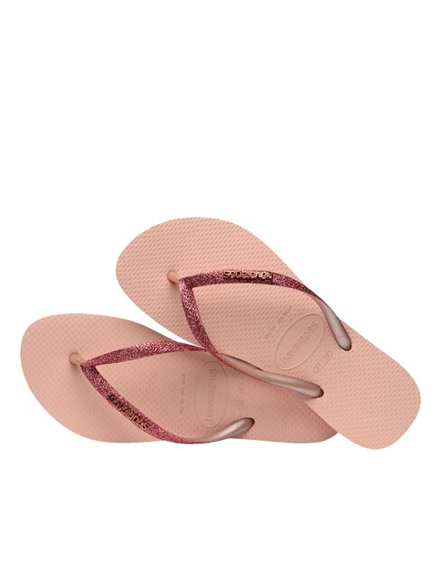 HAVAIANAS SLIM GLITTER II Flip-Flops rosa/rosa - Damenschuhe