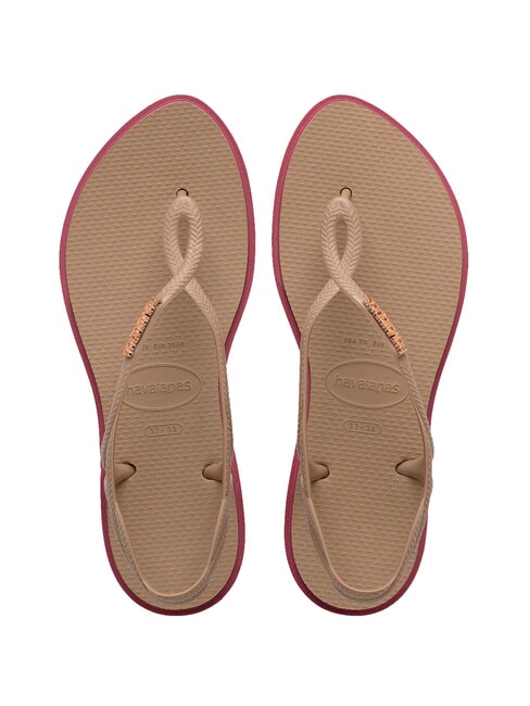 HAVAIANAS LUNA POINT Flip-Flop-Sandale rosé / gold - Damenschuhe