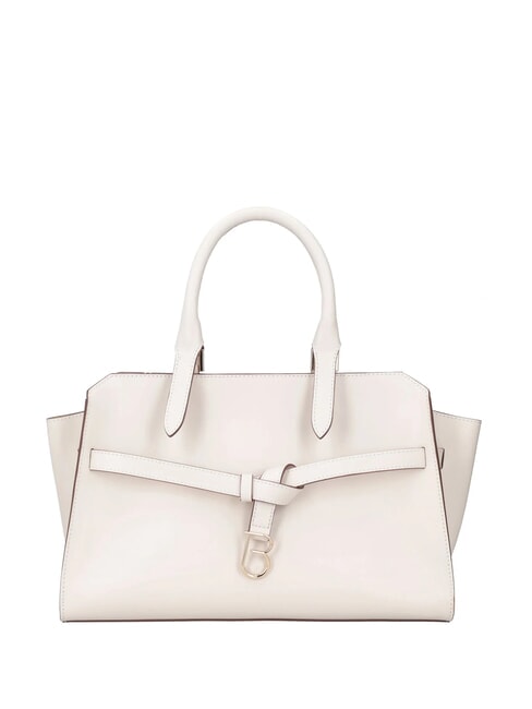 TOSCA BLU AMELIA Lederhandtasche mit Charm Weißes Elfenbein - Damentaschen