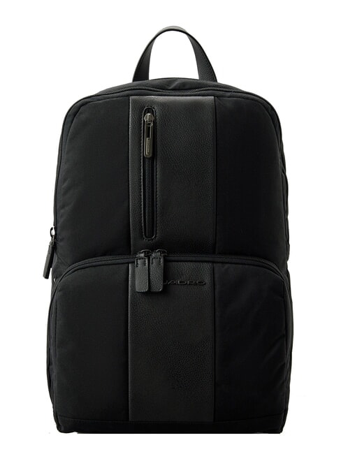 PIQUADRO BRIEF ECOLOGICA Rucksack aus recyceltem Stoff, 14-Zoll-Laptop Schwarz - PC-Rucksäcke