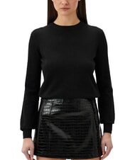 JOHN RICHMOND PARANA Lurex-Cardigan mit Rundhalsausschnitt - Damenpullover