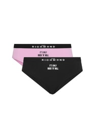 JOHN RICHMOND HUITEMA 2 Rock'n Roll-Slips schwarz/pink - Damenslip - 1