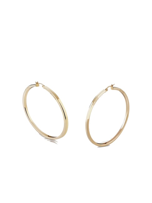 GUESS HOOPS I DID IT AGAIN Große Creolen gelbes Gold - Ohrringe