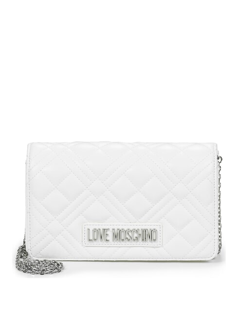 LOVE MOSCHINO QUILTED Mini Bag mit Schultergurt Weiß - Damentaschen