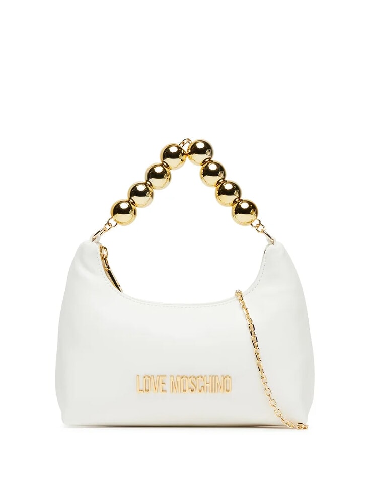 Love Moschino Chain Mini-Handtasche Mit Schultergurt Weiß