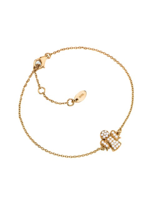 AMEN COCCOLE LUXURY Armband mit Engel und Kristallen Rose - Armbänder