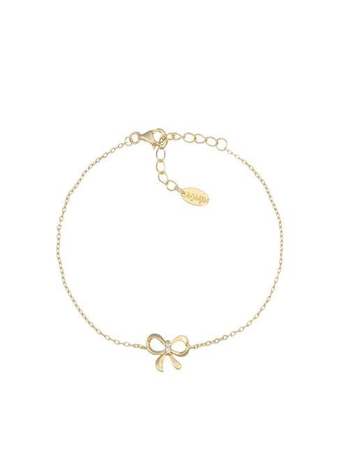 AMEN COCCOLE LUXURY Silbernes Armband mit Schleife Gold - Armbänder