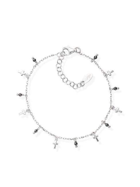 AMEN CANDY CHARM Silberarmband mit Kreuzen Rhodium - Armbänder