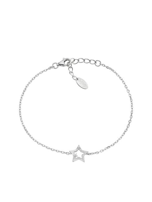 AMEN STELLE Silber- und Zirkonia-Armband Rhodium - Armbänder