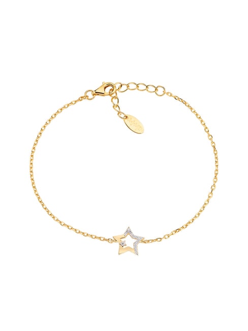 AMEN STELLE Silber- und Zirkonia-Armband Gold - Armbänder