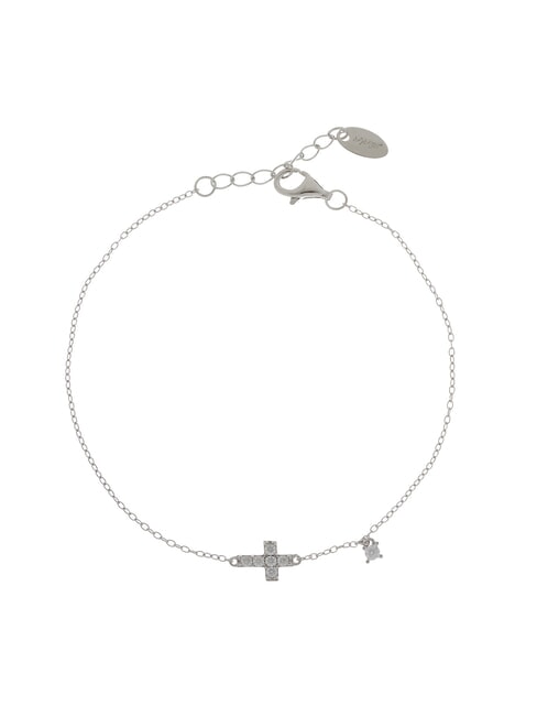 AMEN CROCI Silberarmband Rhodium - Armbänder