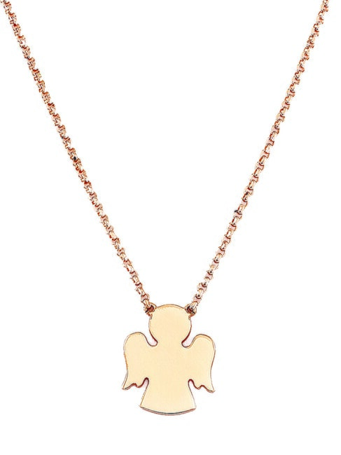 AMEN COCCOLE Silberkette mit kleinem Engel Rose - Halsketten