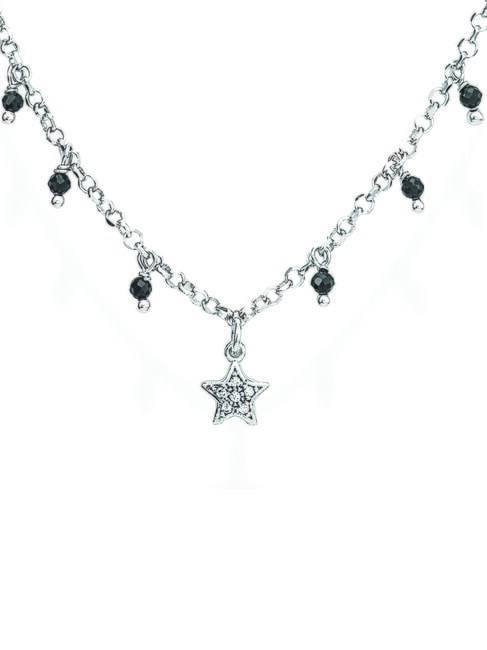 AMEN CANDY CHARM Silberkette mit Stern und Anhängern Rhodium - Halsketten