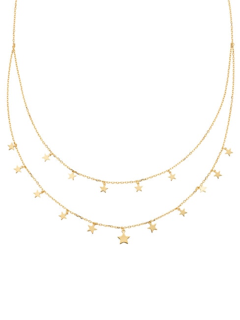 AMEN COCCOLE Silberne Sternkette Gold - Halsketten