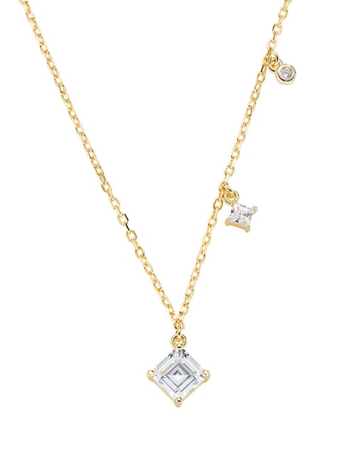 AMEN DIAMONDS Silberkette mit Zirkonia Gold - Halsketten